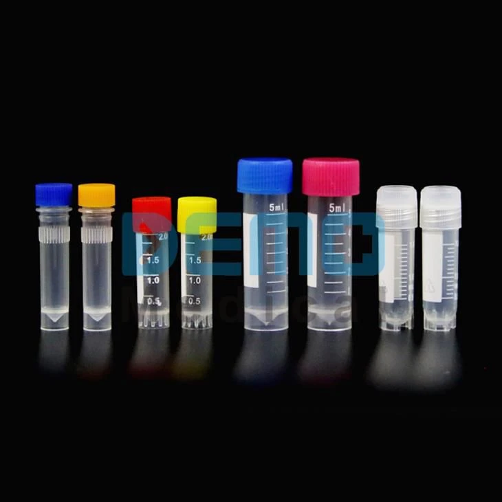 China Lab Habis 1,5 * 10cm Tabung Pembekuan Cryotube